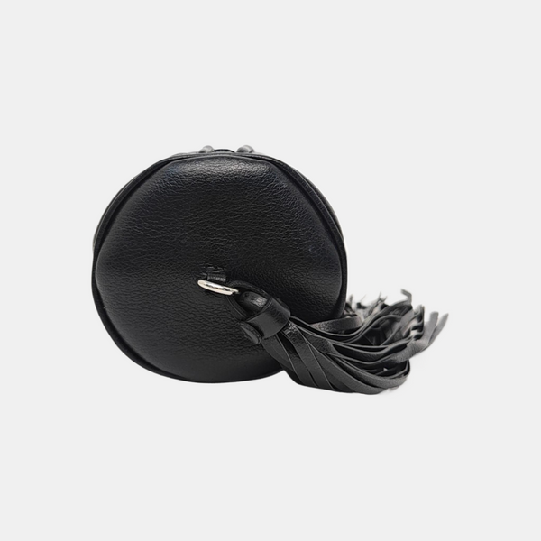 Calfskin Top Handle Bag Black