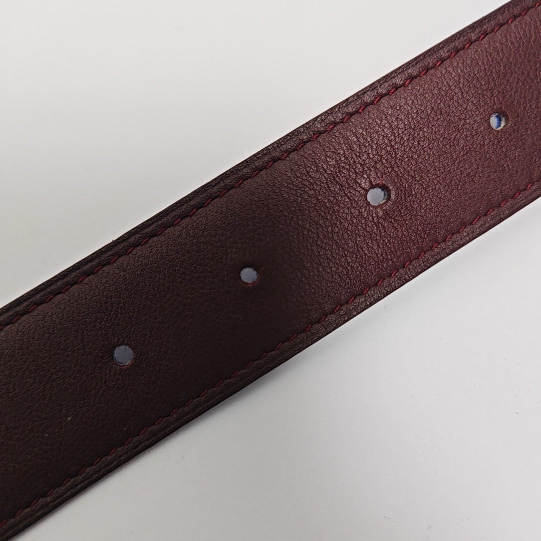 Leather Belt Red