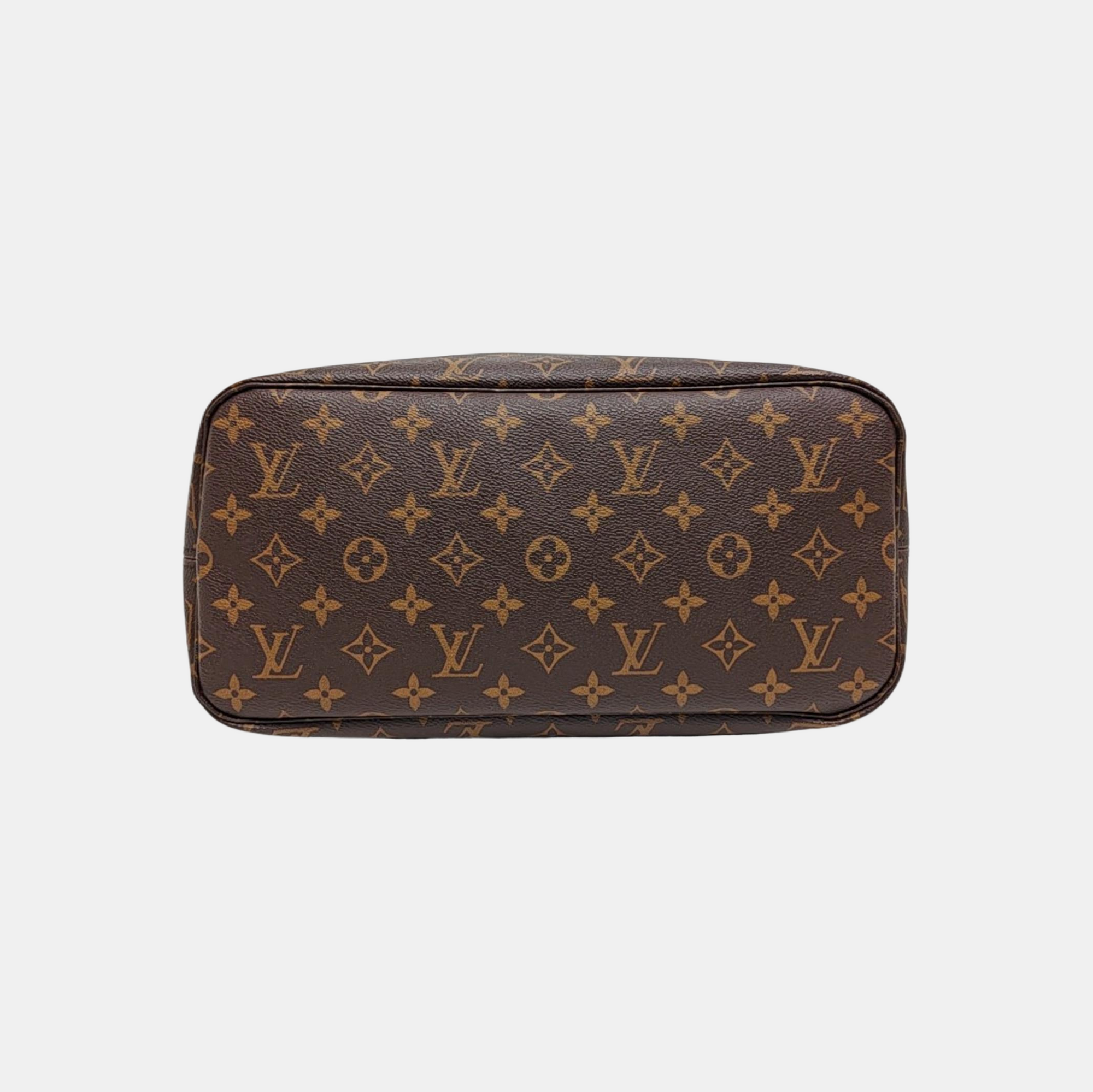 NEVERFULL MM Monogram Coated Canvas Brown