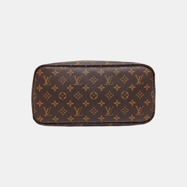 NEVERFULL MM Monogram Coated Canvas Brown