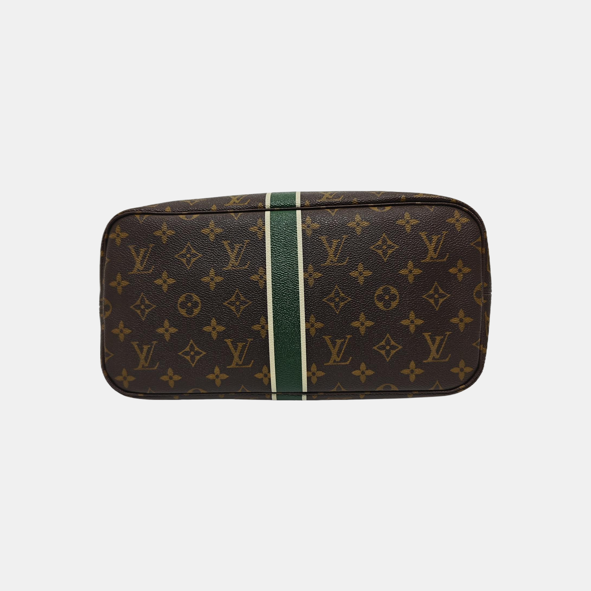 NEVERFULL MM Monogram Coated Canvas Brown