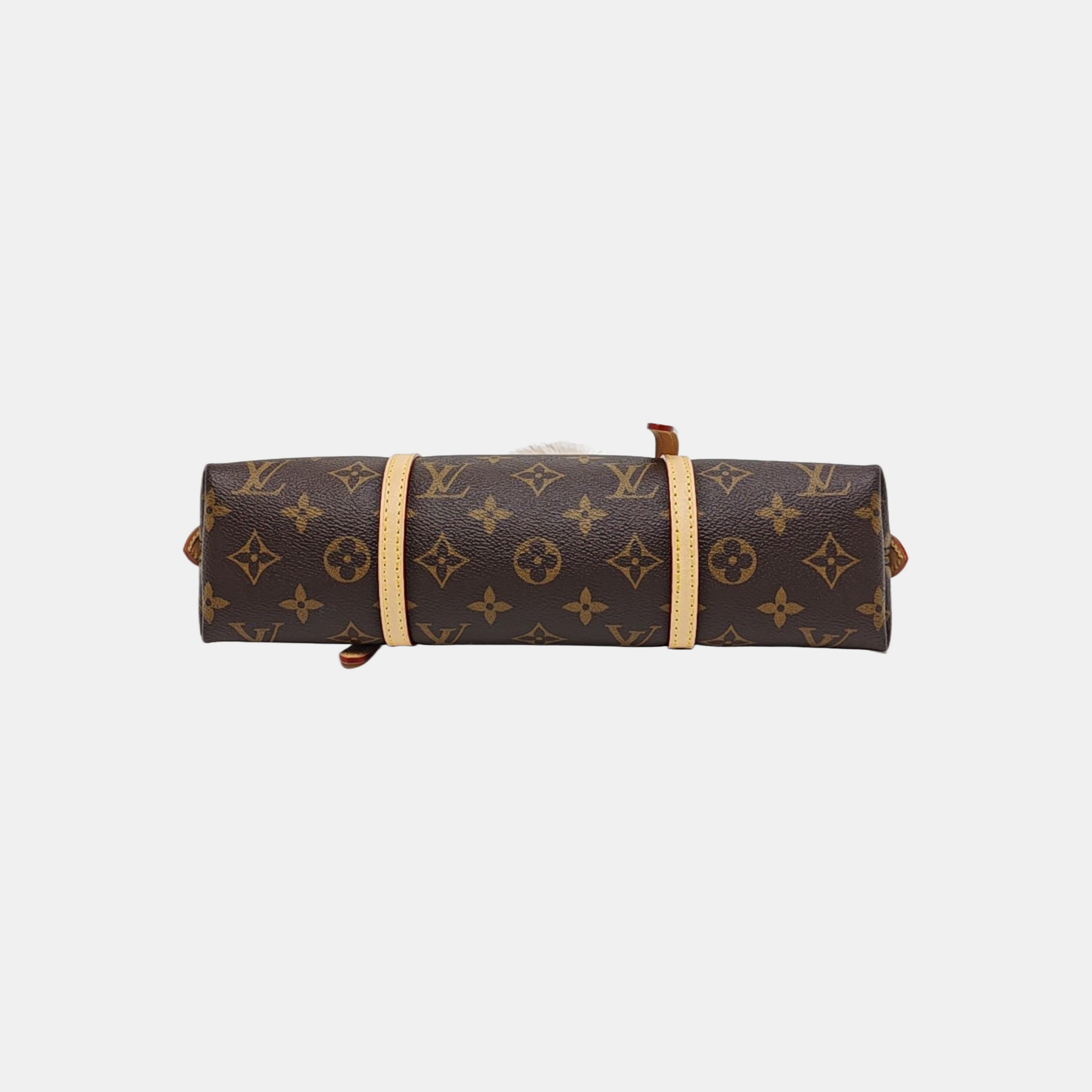 SQUIRE EAST WEST Monogram Coated Canvas Brown