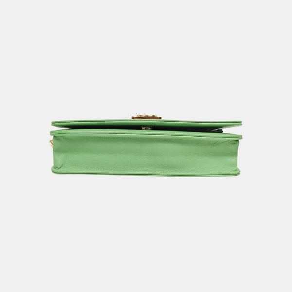 BOY CHANEL WOC Quilted Calfskin Green