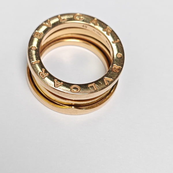 B.ZERO1 18k Rose Gold Ring EU 49