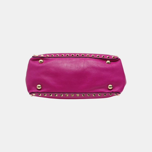 Rockstud Calfskin Purple