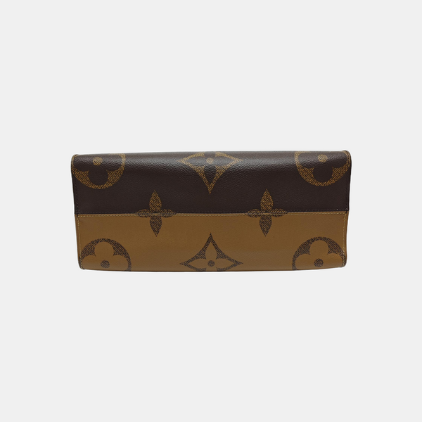 ONTHEGO MM Monogram Coated Canvas Brown