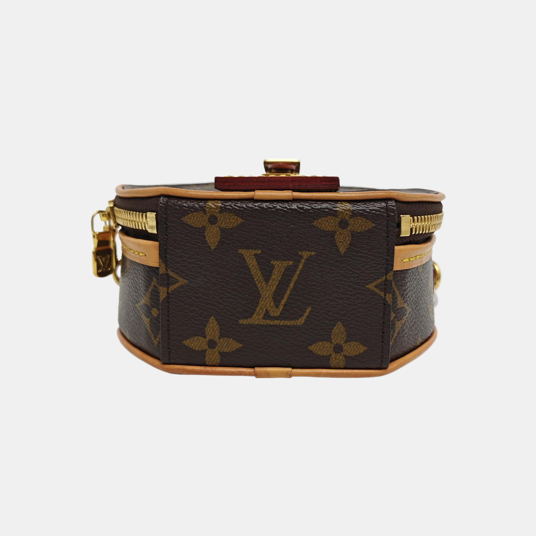 BOITE CHAPEAU Mini Monogram Coated Canvas Brown