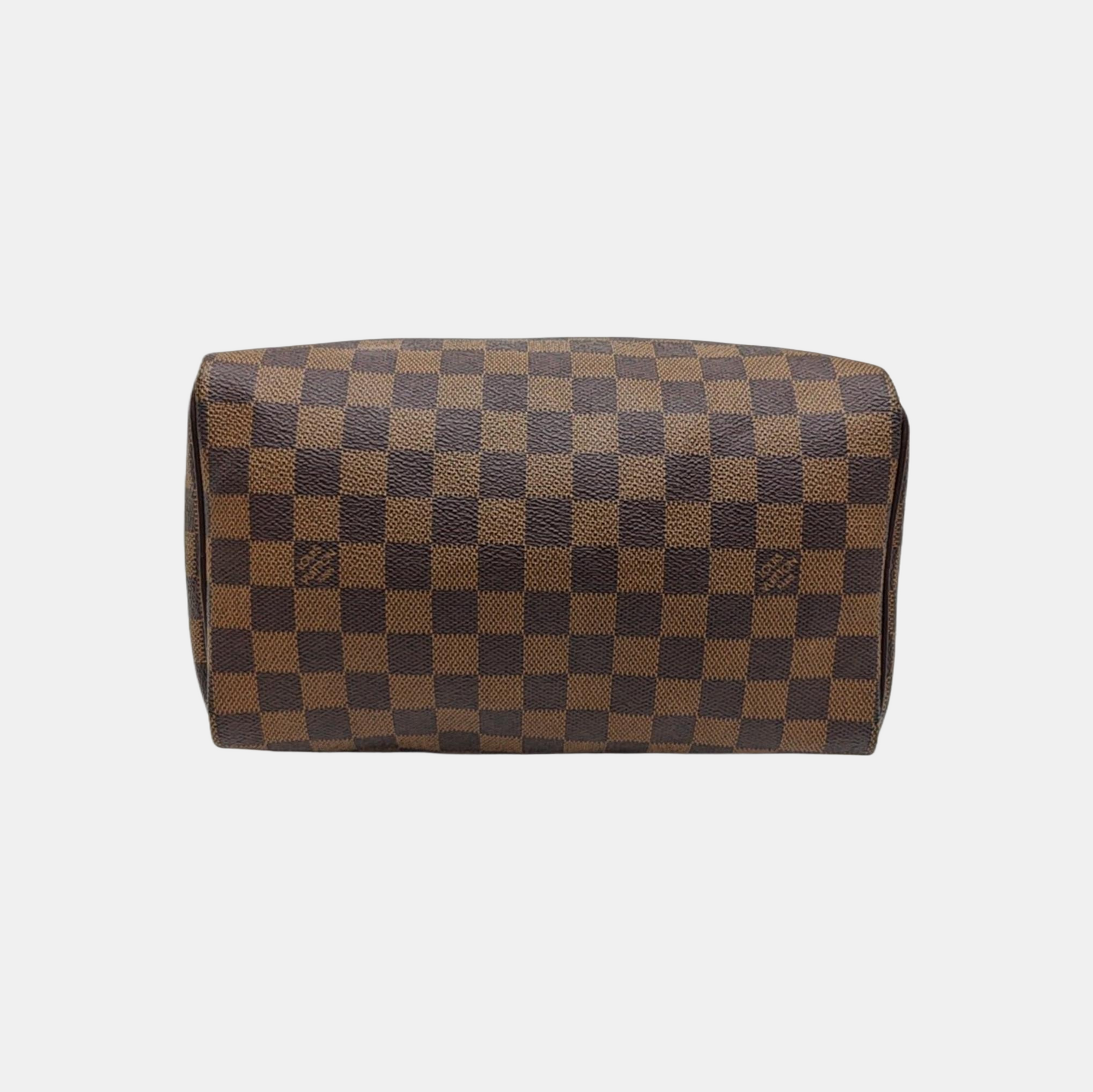 SPEEDY 25 Damier Ebene Coated Canvas Brown