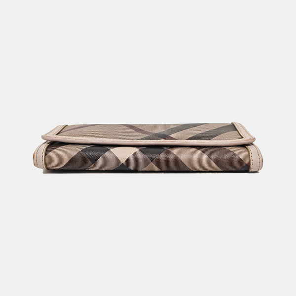 Coated Canvas Wallet Gray