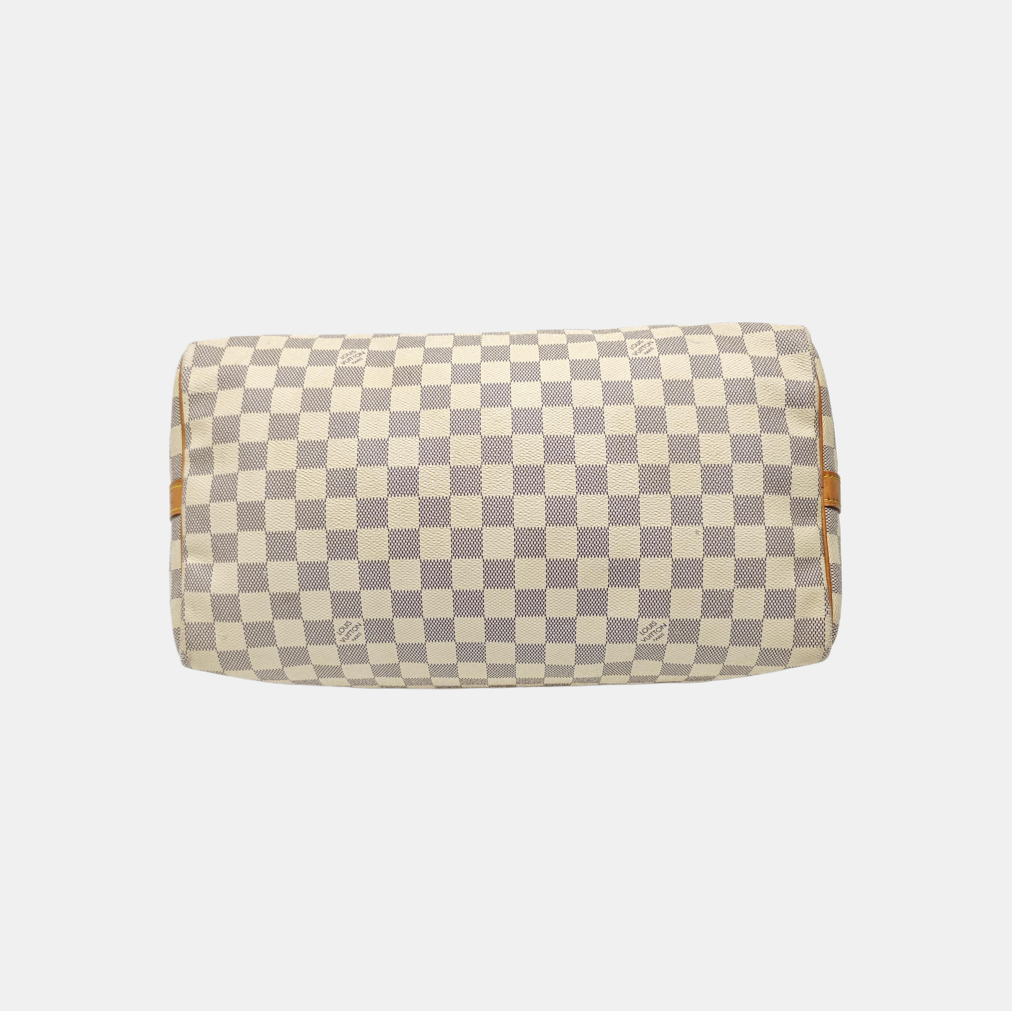 SPEEDY 35 Damier Azur Coated Canvas White