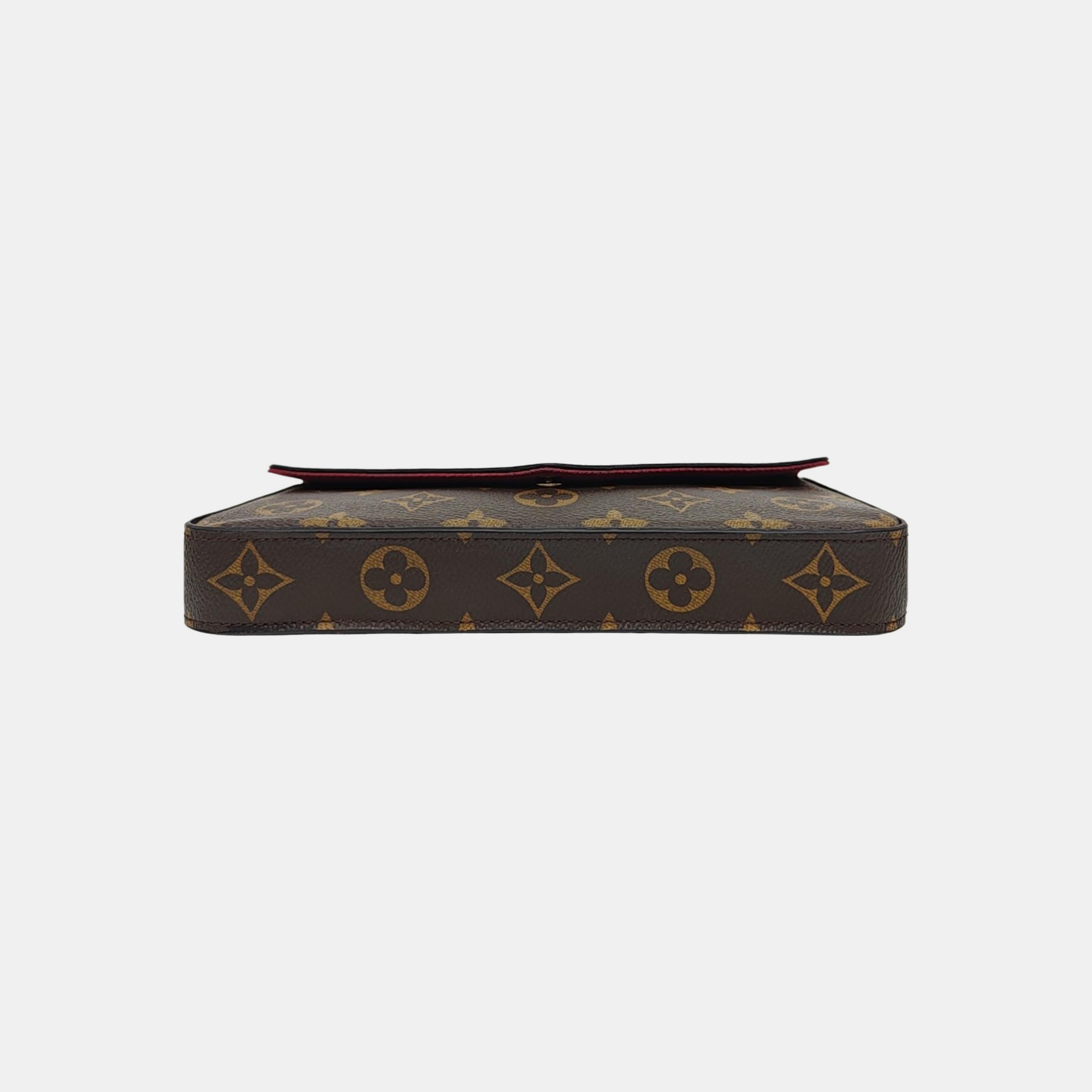 FÉLICIE Monogram Coated Canvas Brown