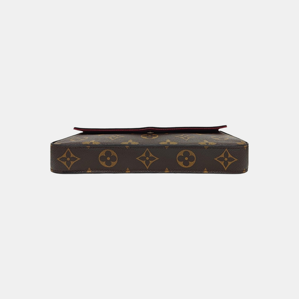 FÉLICIE Monogram Coated Canvas Brown