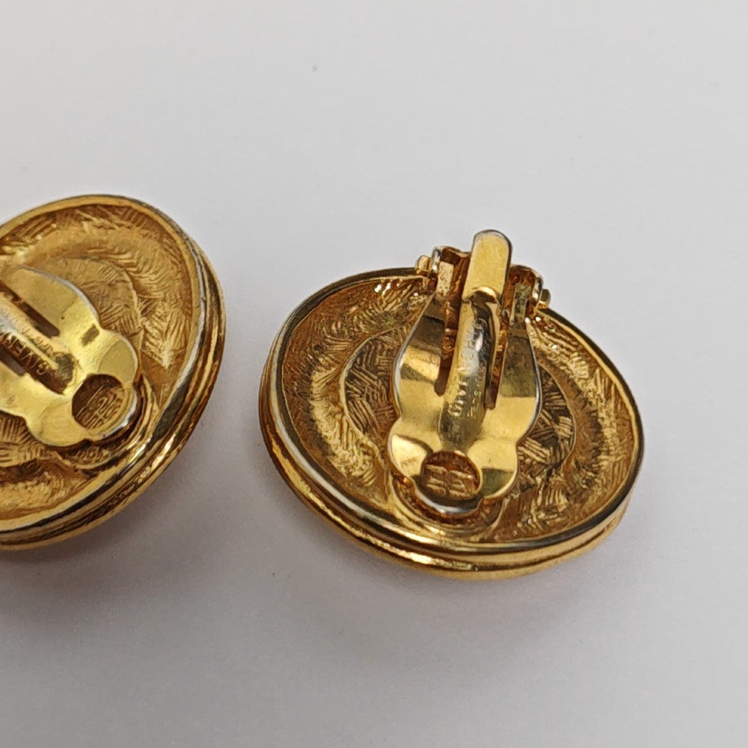 Metal White Clip On Earrings