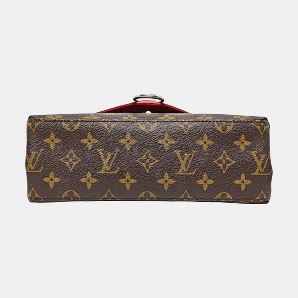 SAINT MICHEL Monogram Coated Canvas Brown