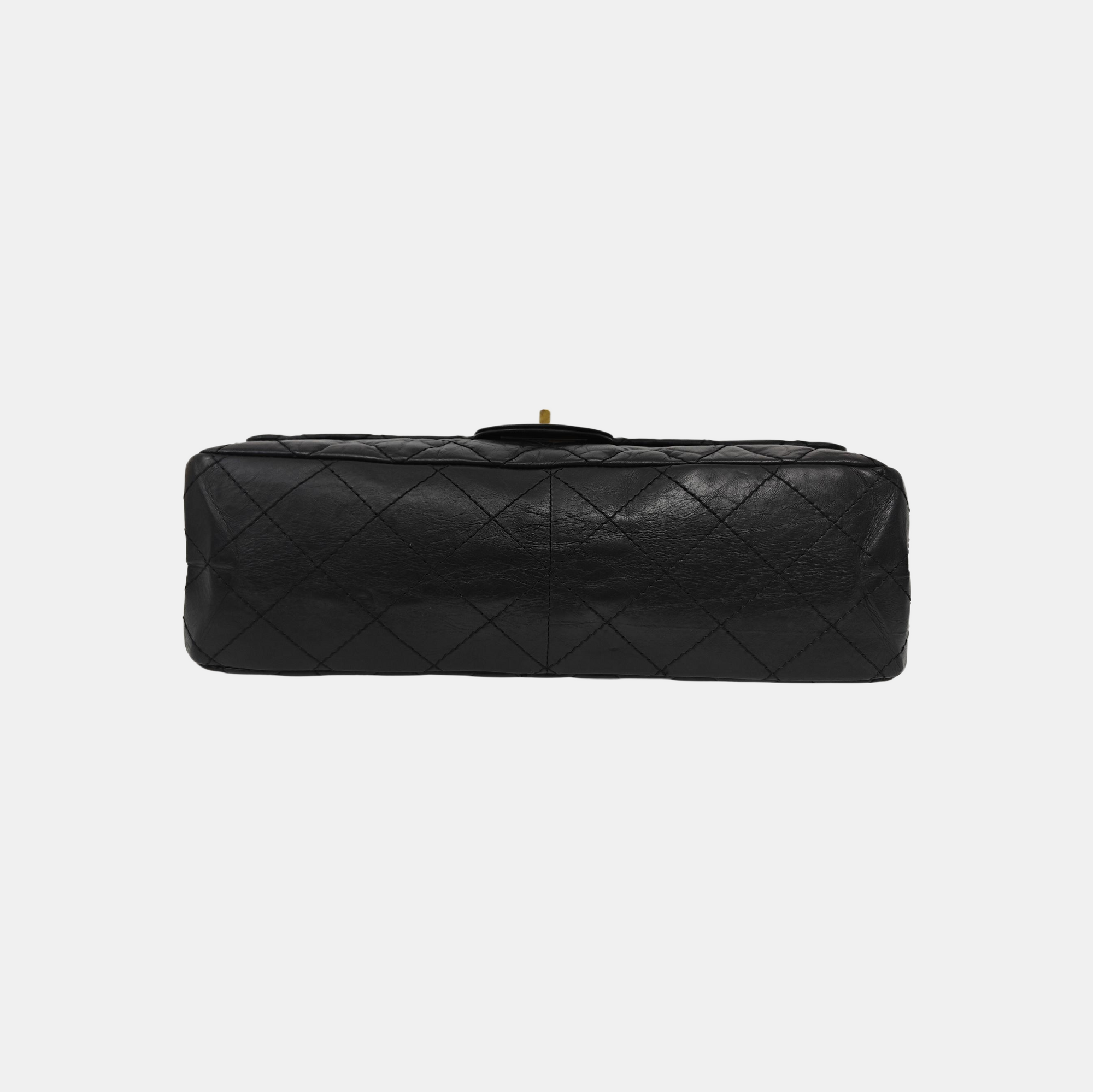 2.55 Maxi Quilted Calfskin Black
