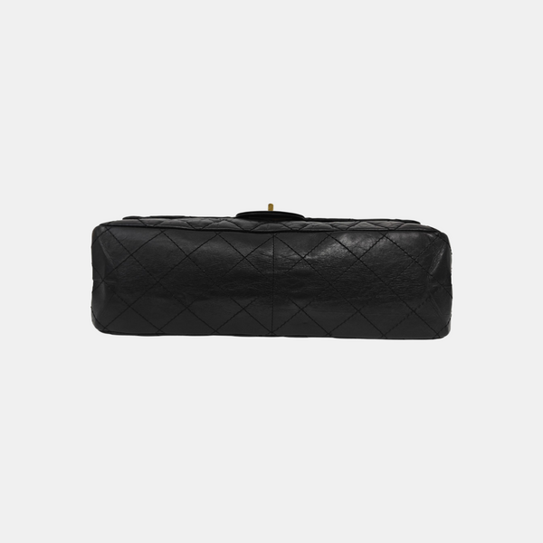 2.55 Maxi Quilted Calfskin Black