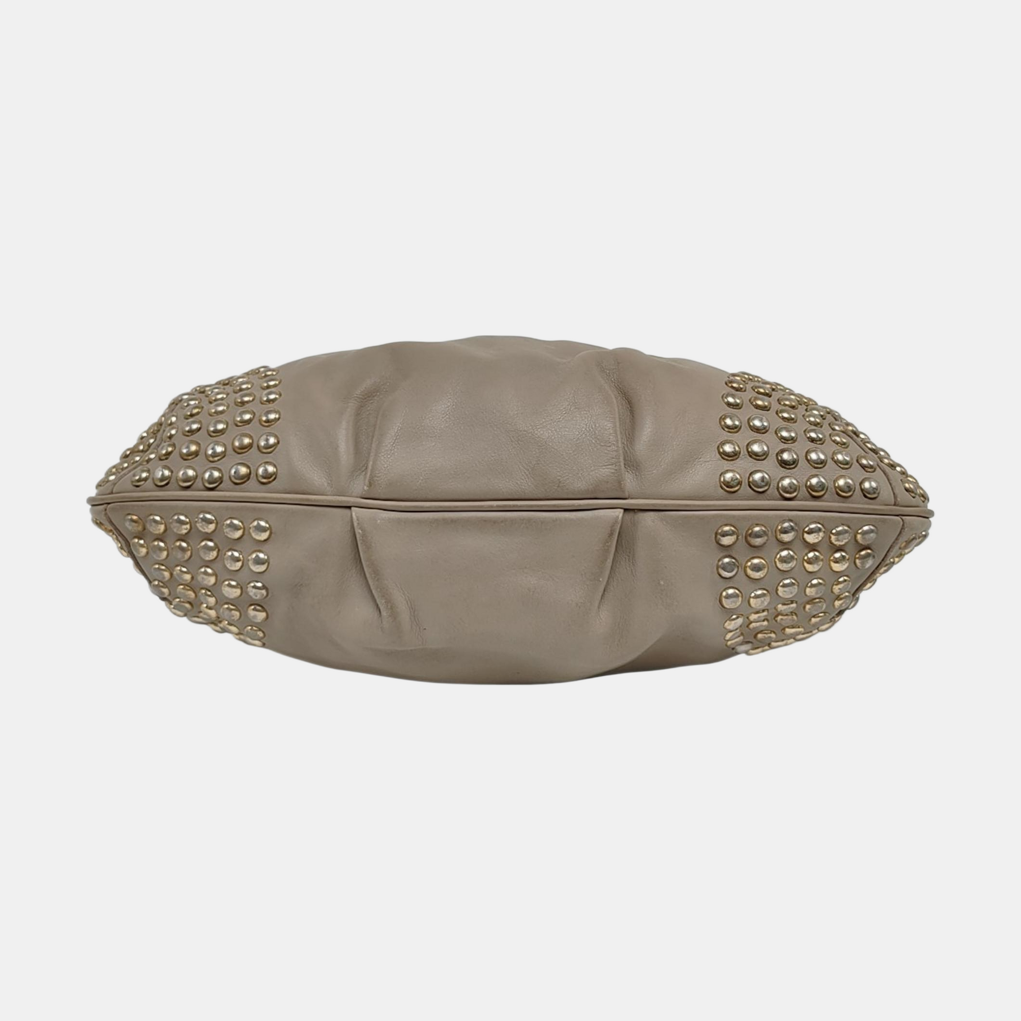 Calfskin Top Handle Bag Gray