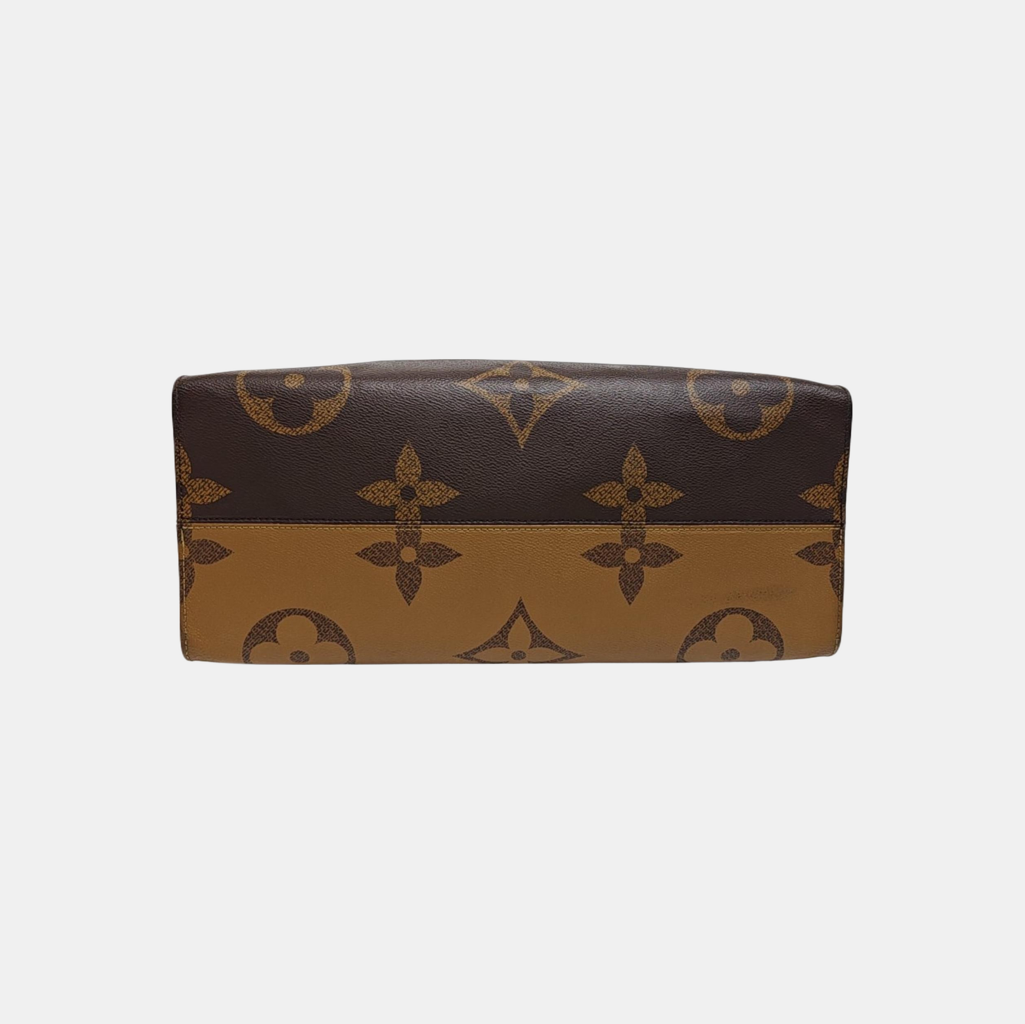 ONTHEGO GM Monogram Coated Canvas Brown