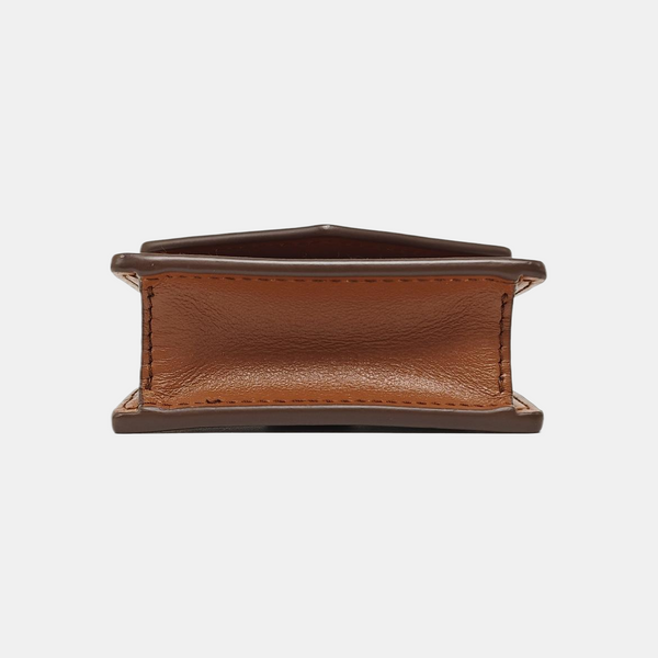 Calfskin Shoulder Bag Brown
