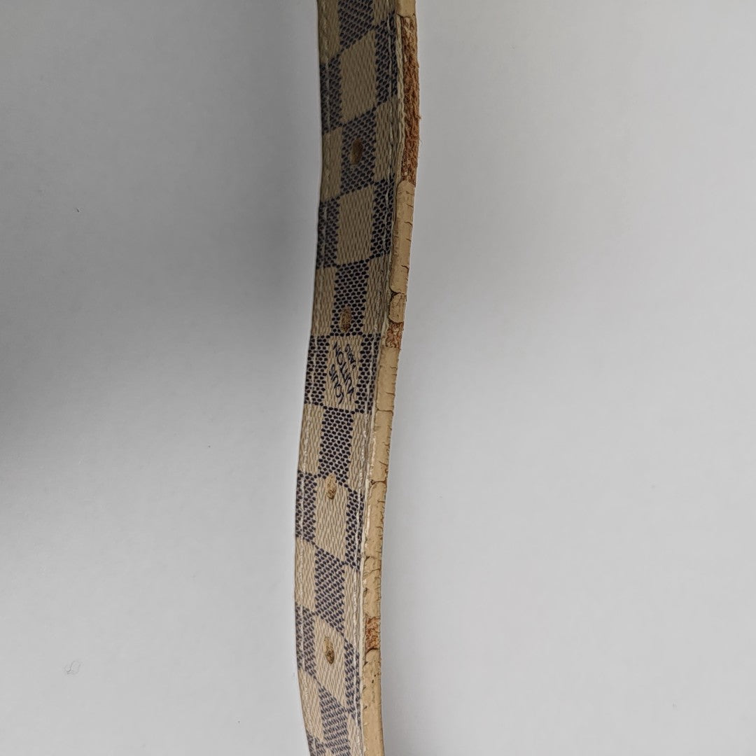 Coated Canvas Belt White