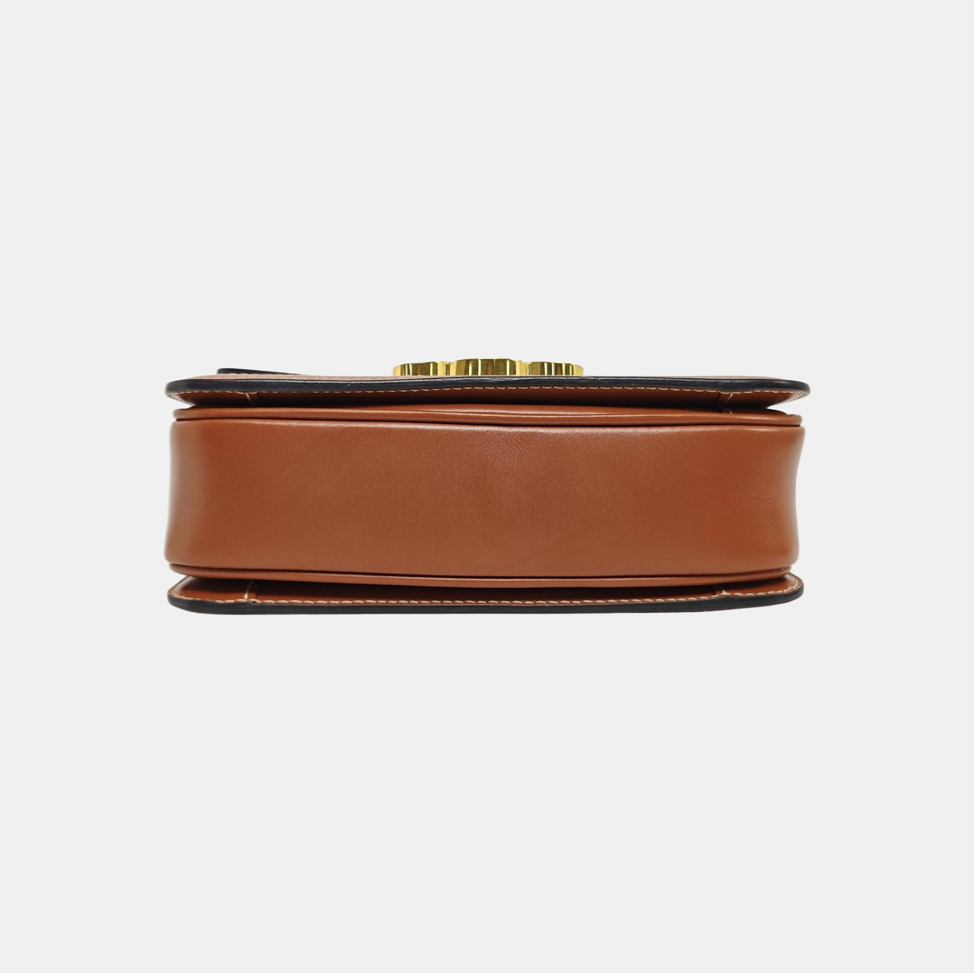 TRIOMPHE Small Coated Canvas Brown