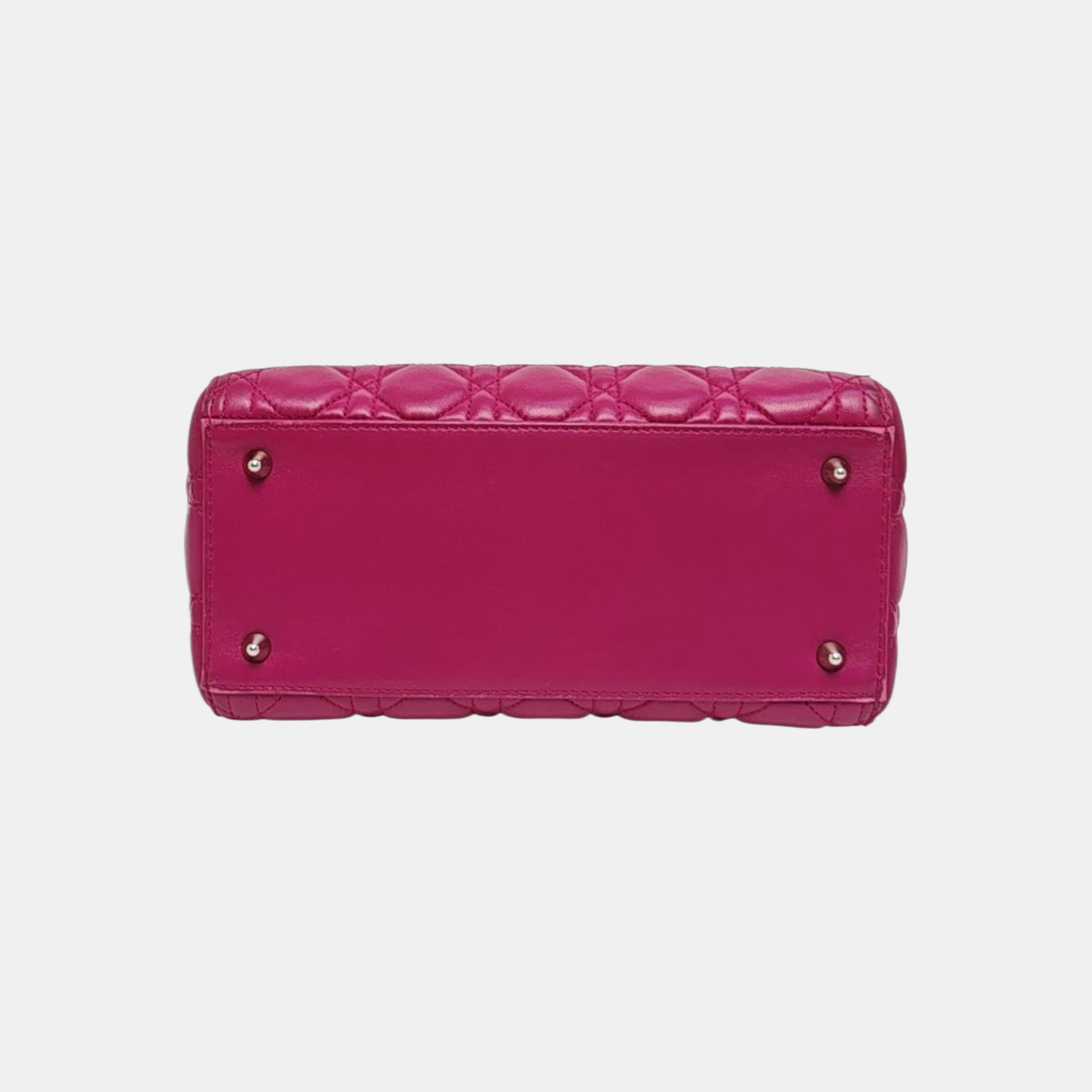Lady Dior Medium Cannage Lambskin Red