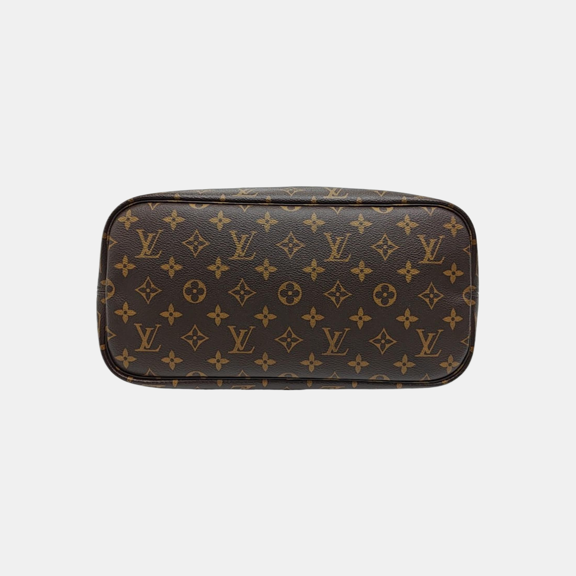 NEVERFULL MM Monogram Coated Canvas Brown