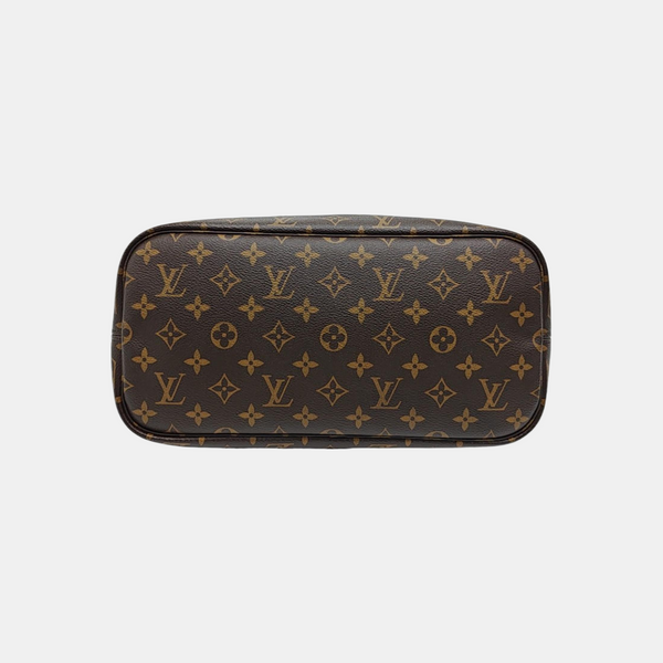 NEVERFULL MM Monogram Coated Canvas Brown