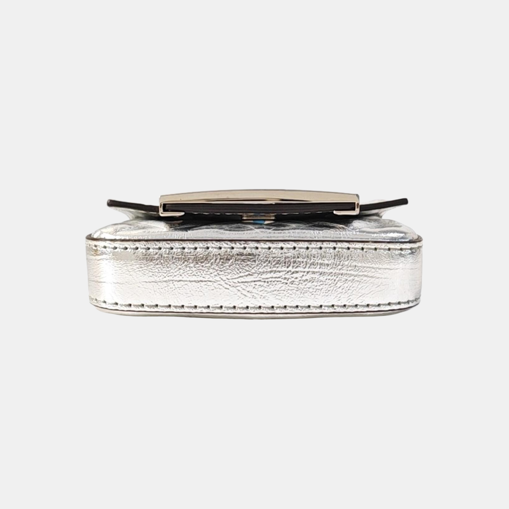 Baguette Super Mini Calfskin Silver
