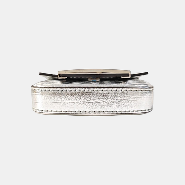 Baguette Super Mini Calfskin Silver