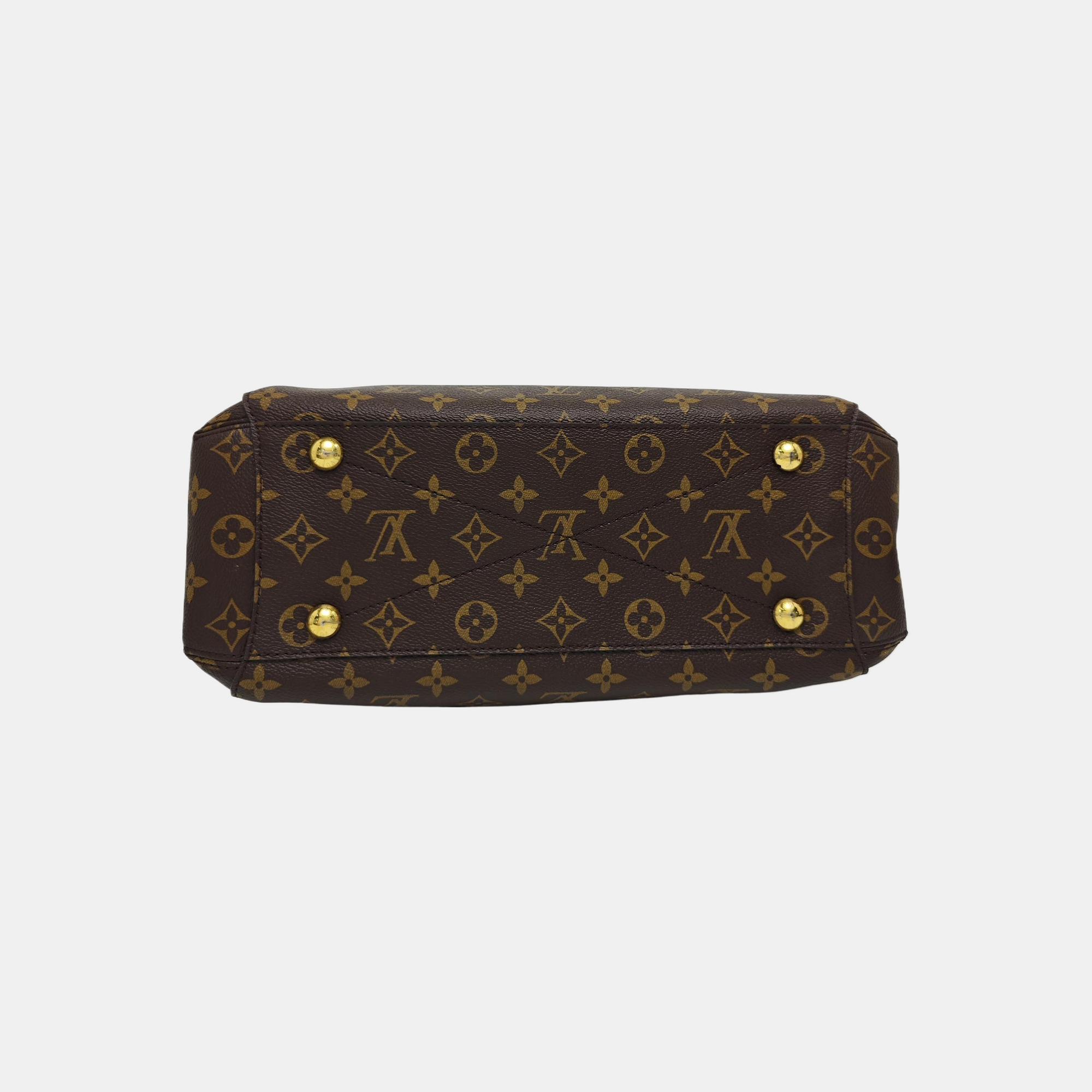 MONTAIGNE GM Monogram Coated Canvas Brown