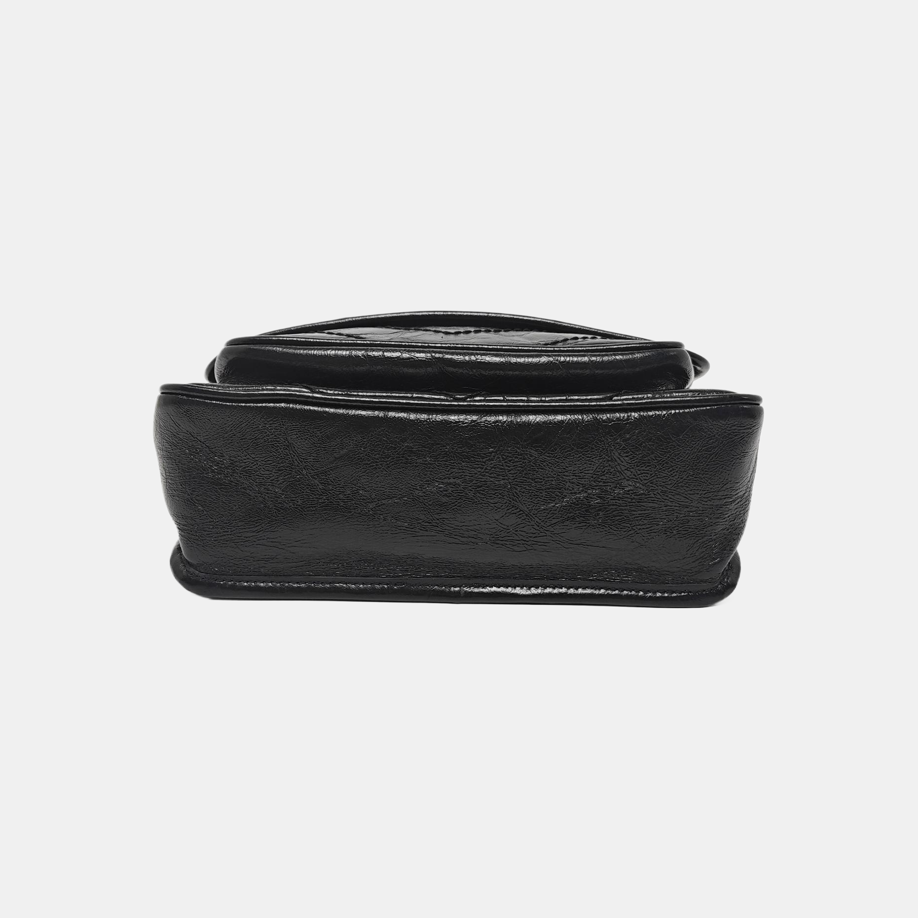NIKI Small Chevron Calfskin Black