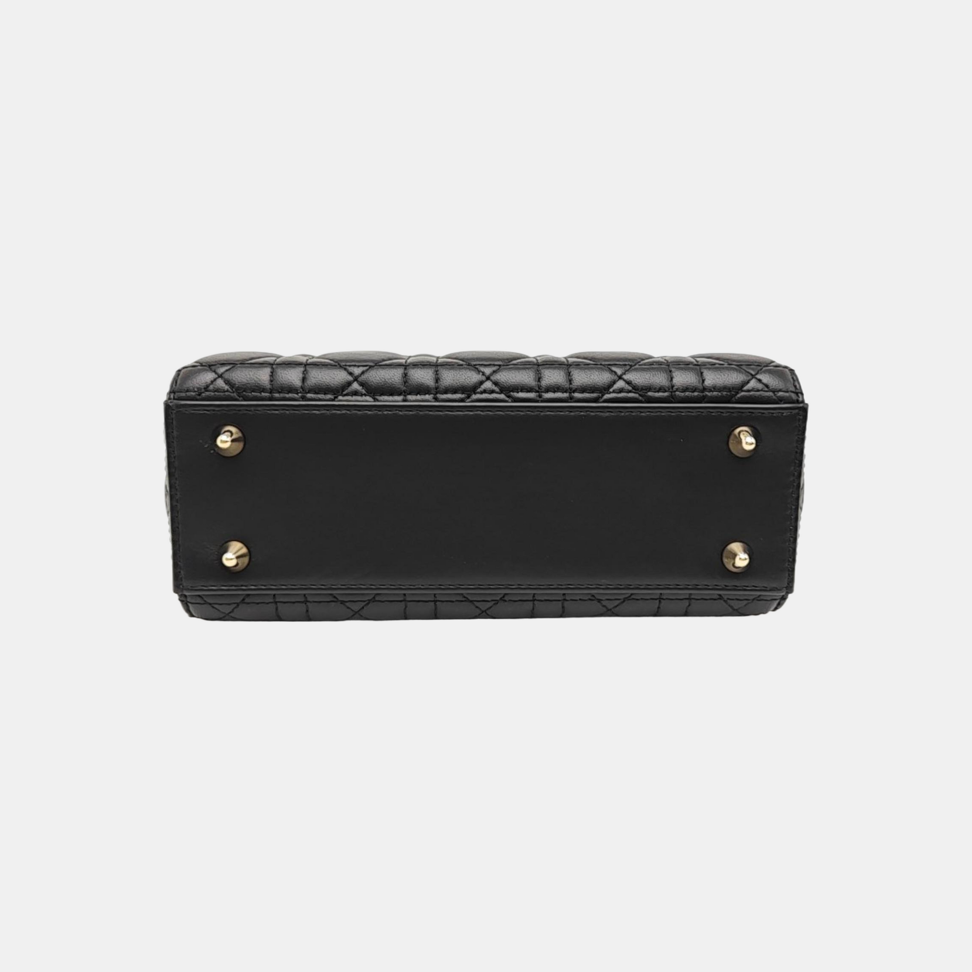 Lady Dior Small Cannage Lambskin Black