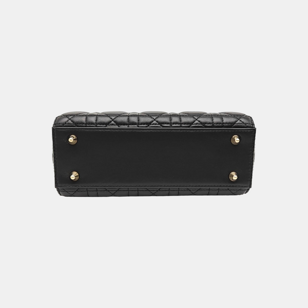 Lady Dior Small Cannage Lambskin Black