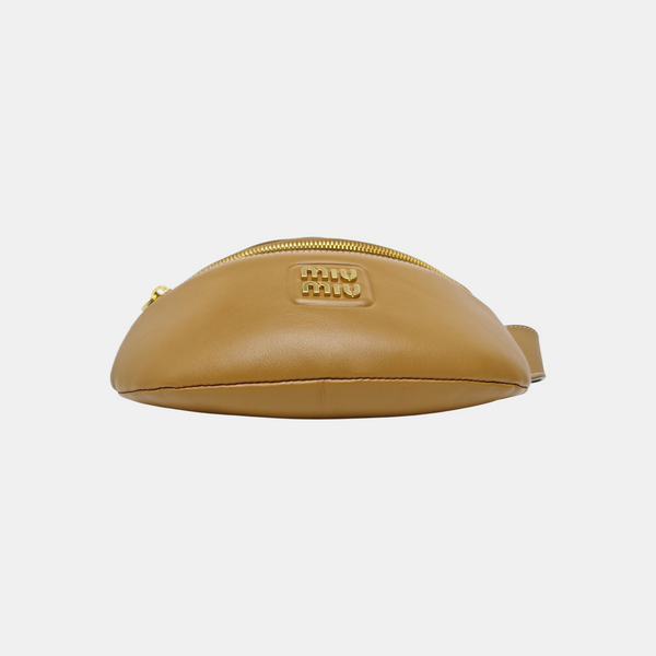 Two-Tone Waist Bag Calfskin Brown