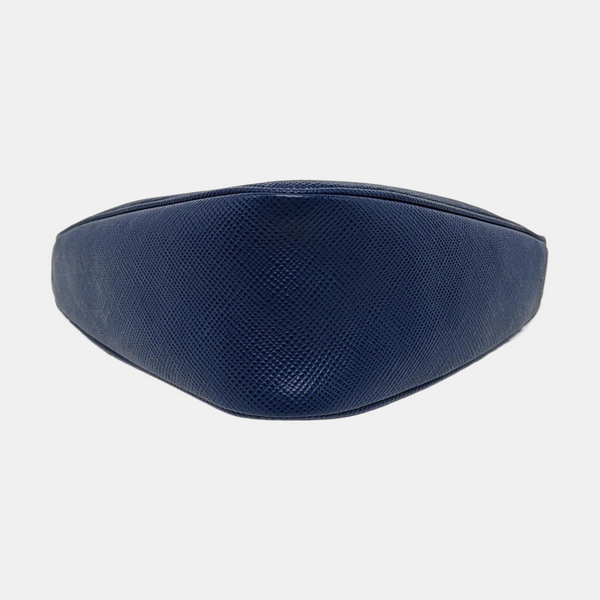 Authenticated pre-owned  Triangle Small Leather Blue - Clutch at Looply