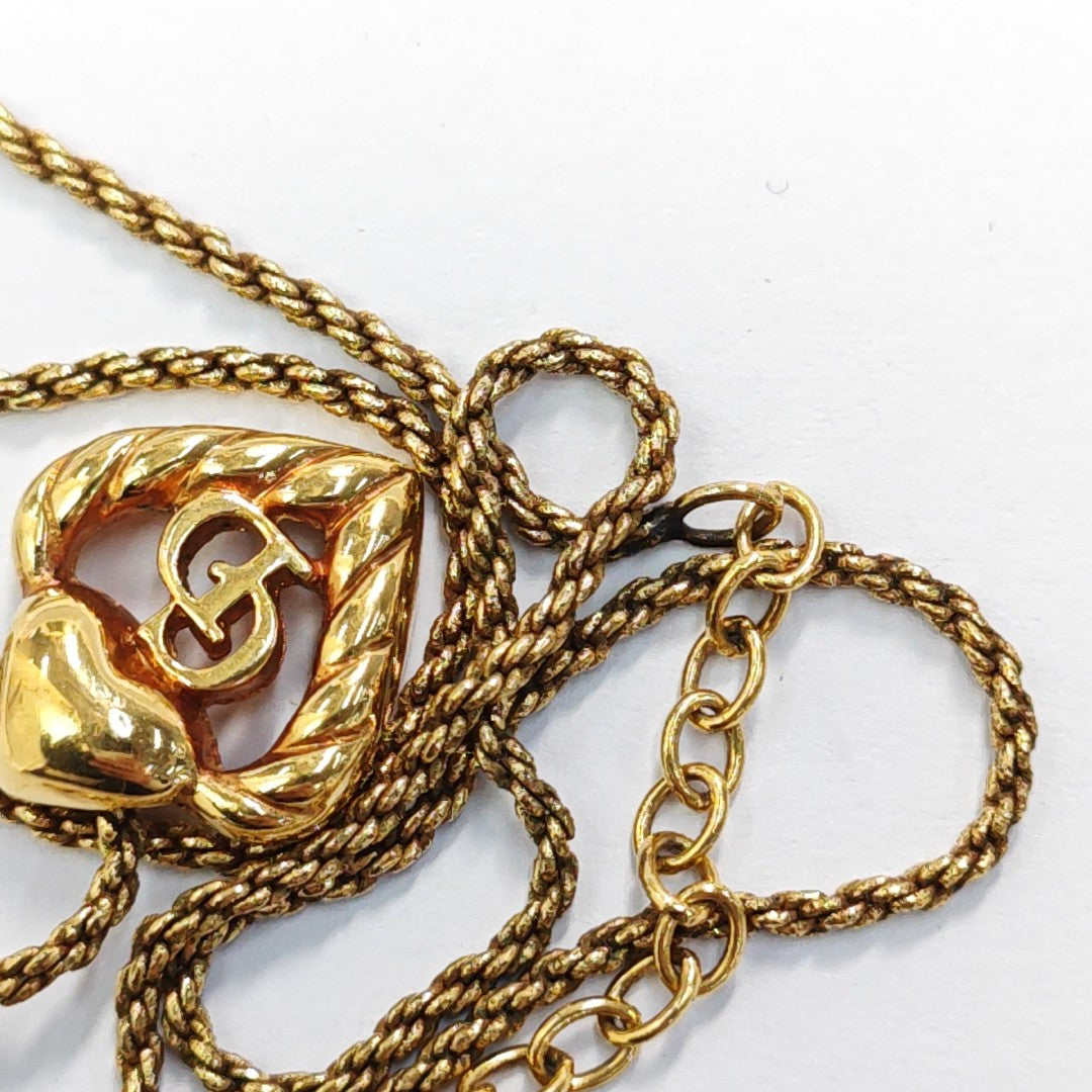 Petit CD Metal Gold Necklace