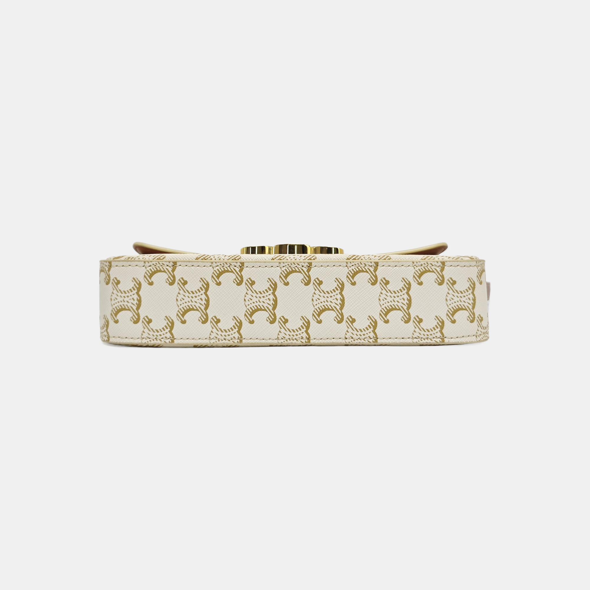 TRIOMPHE Small Coated Canvas White
