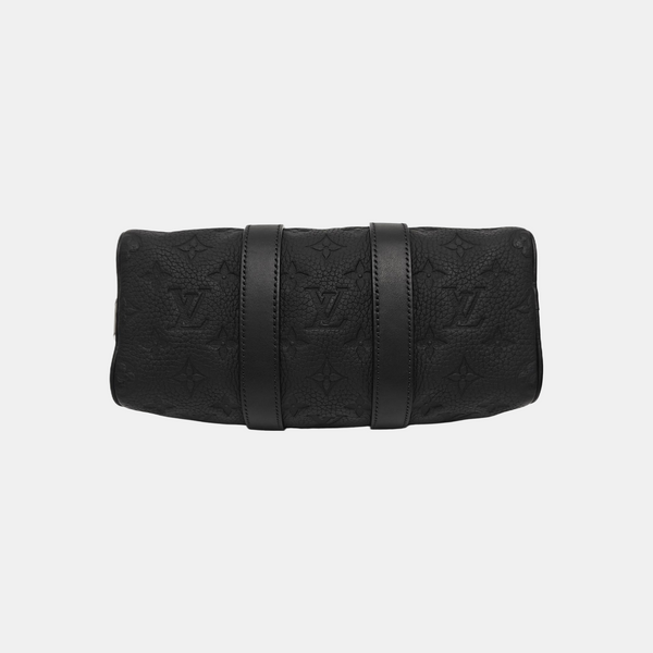 KEEPALL 25 Monogram Calfskin Black