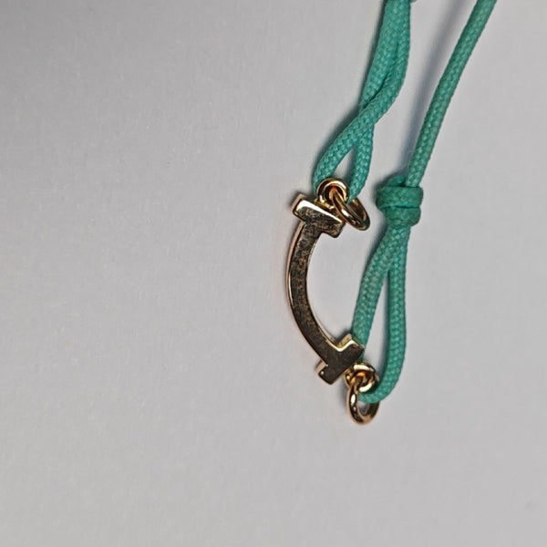Tiffany T 18k Rose Gold Blue Bracelet