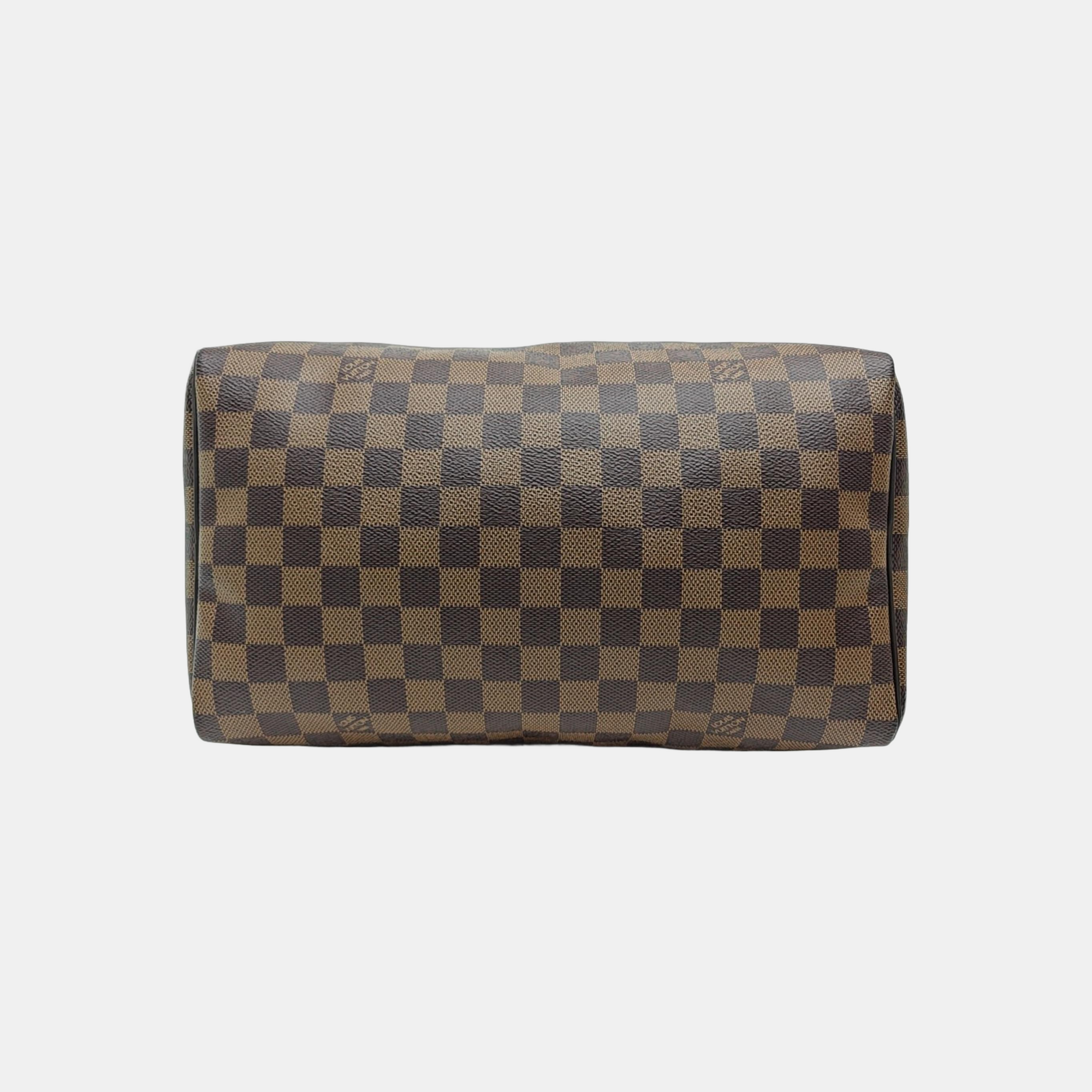 SPEEDY 25 Damier Ebene Coated Canvas Brown