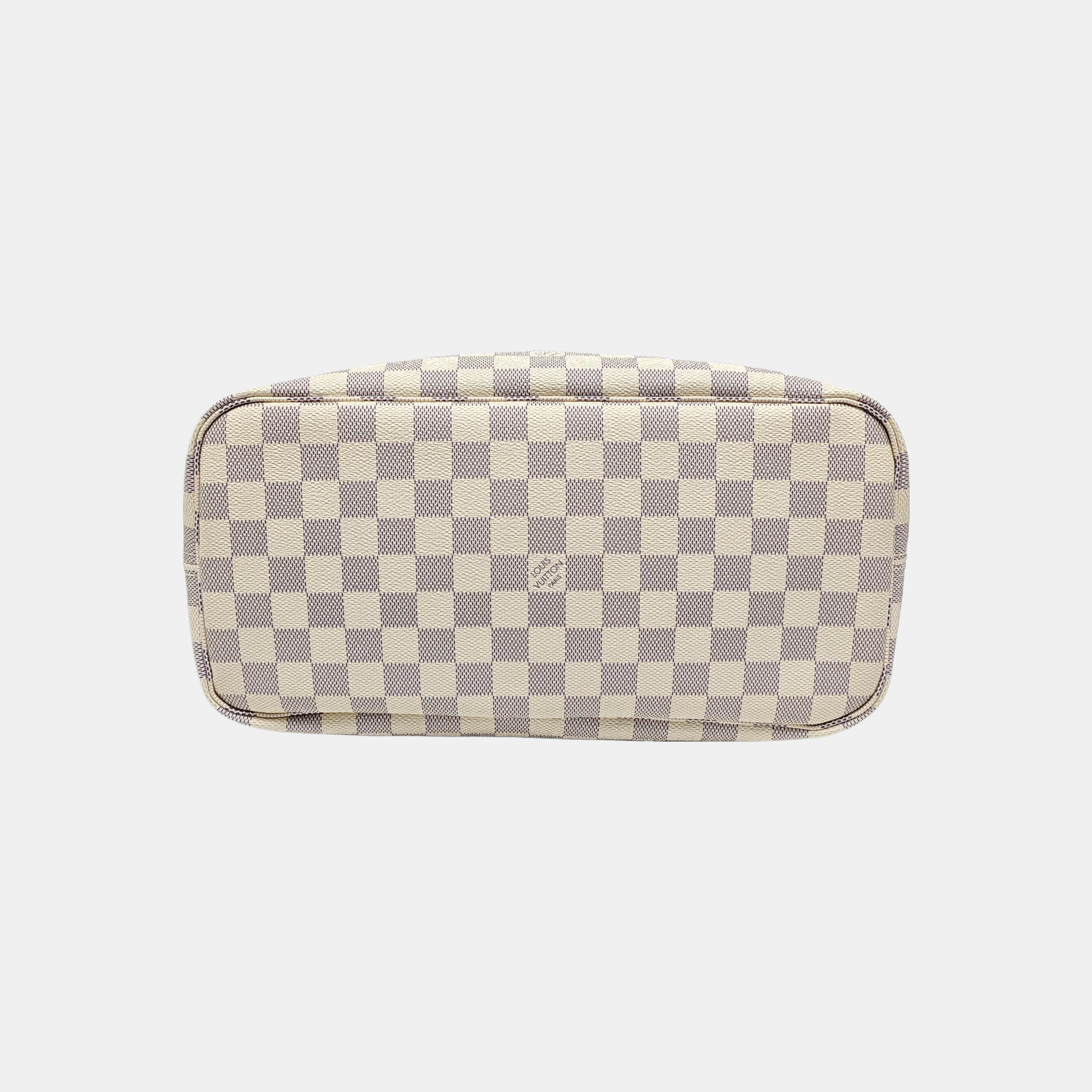 NEVERFULL MM Damier Azur Coated Canvas White