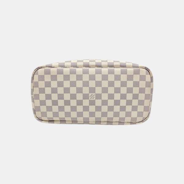 NEVERFULL MM Damier Azur Coated Canvas White