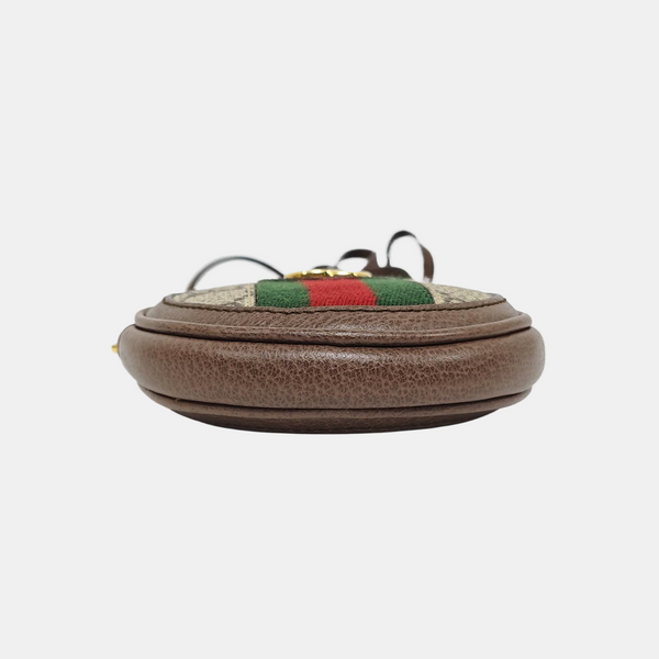 Ophidia Mini Monogram Coated Canvas Beige