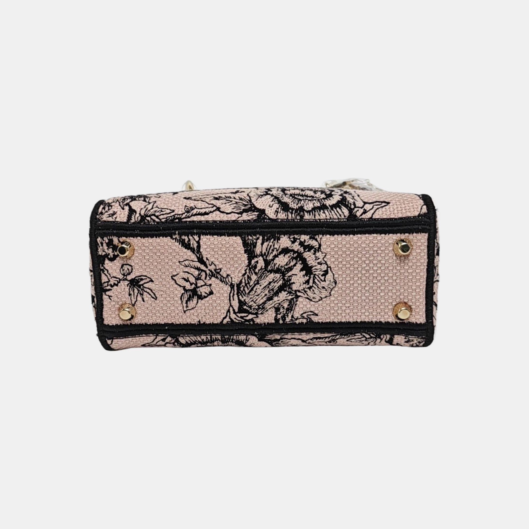 Lady Dior Mini Canvas Pink