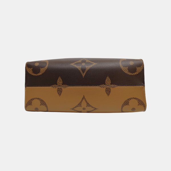 ONTHEGO MM Monogram Coated Canvas Brown