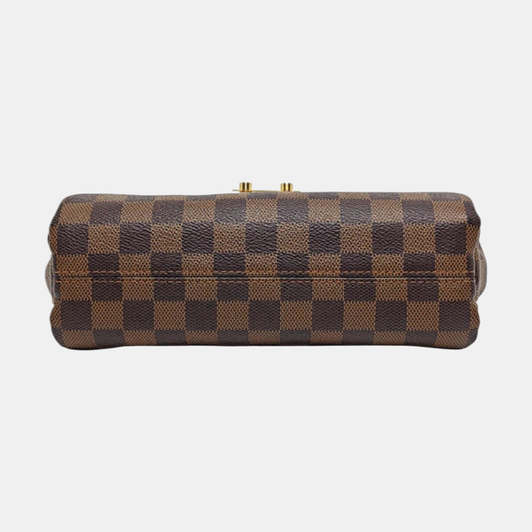 CROISETTE Damier Ebene Coated Canvas Brown