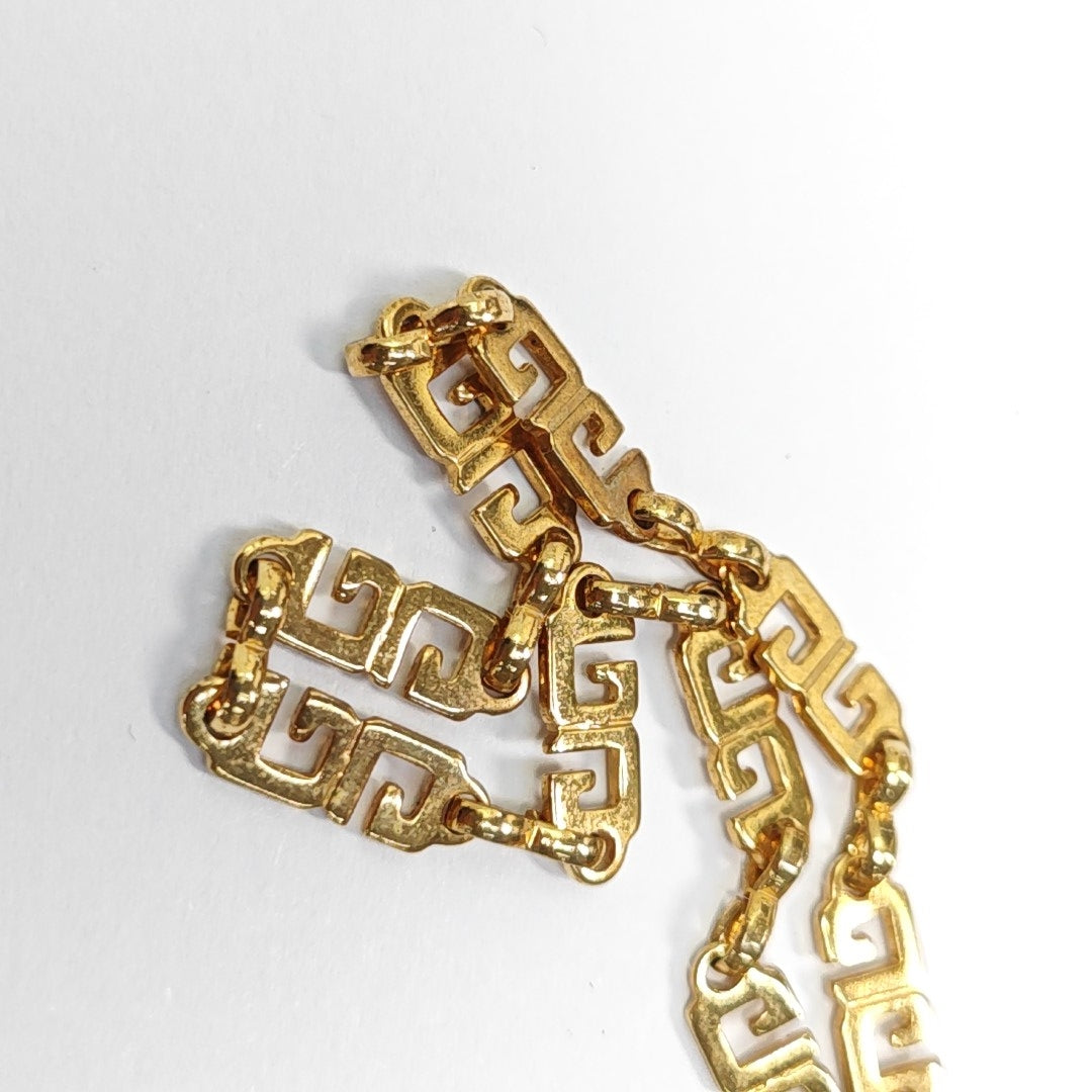 G Cube Metal Gold Necklace