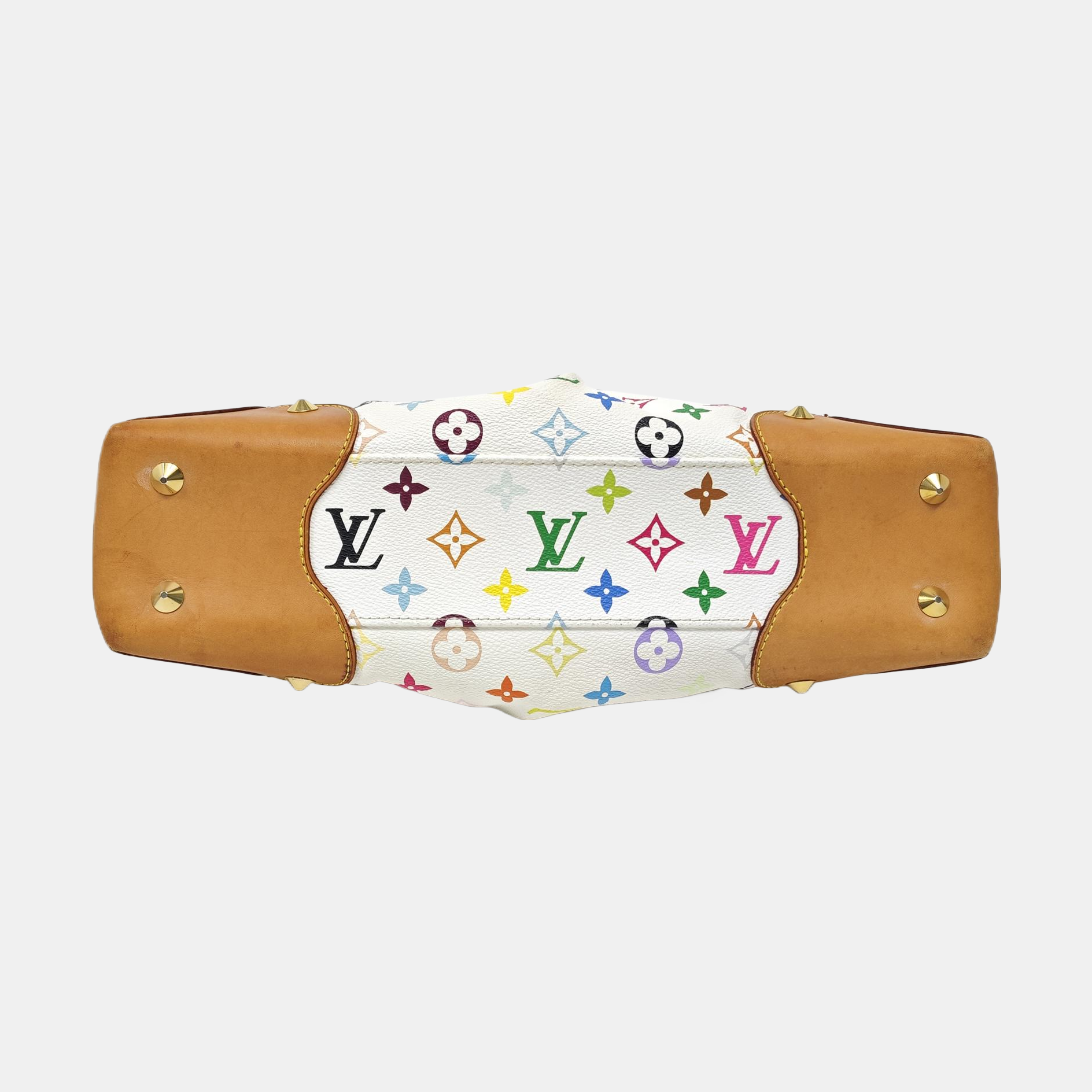JUDY MM Monogram Coated Canvas White