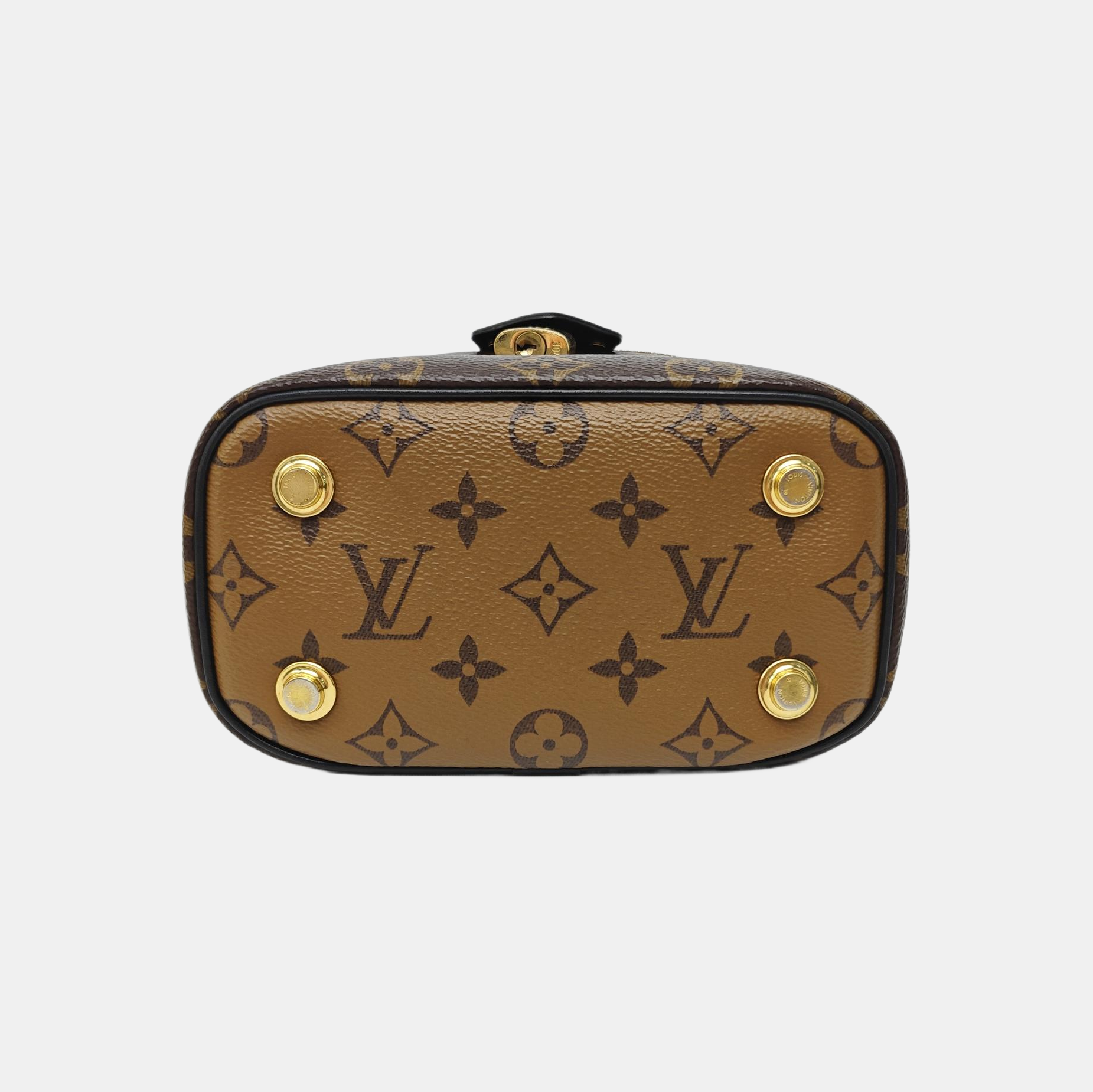Vanity Chain Pouch Monogram Coated Canvas Brown